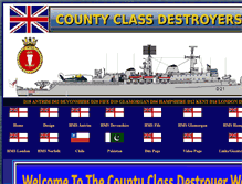 Tablet Screenshot of countyclassdestroyers.co.uk